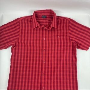 R&R Casual Button Up Shirt Mens XXL Red Plaid